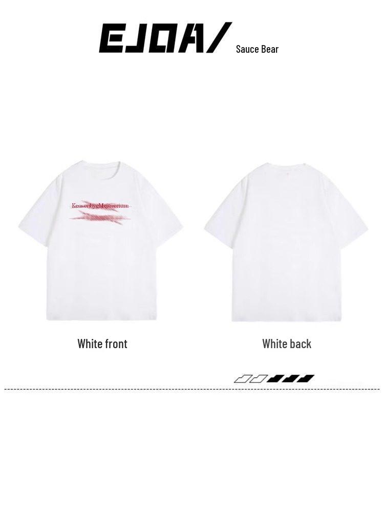 American Retro Letter Plus Size T-shirt - Chubby Girls' Loose Summer Short Sleeve Top for Women, Trendy Niche Design, Ideal for Couples.