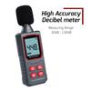 Ljudnivåmätare 30-130dB Handhållen ljudnivåmätare med kapacitiv mikrofon sensor HD bakgrundsbelysning Display Brusmätare Decibel Monitor