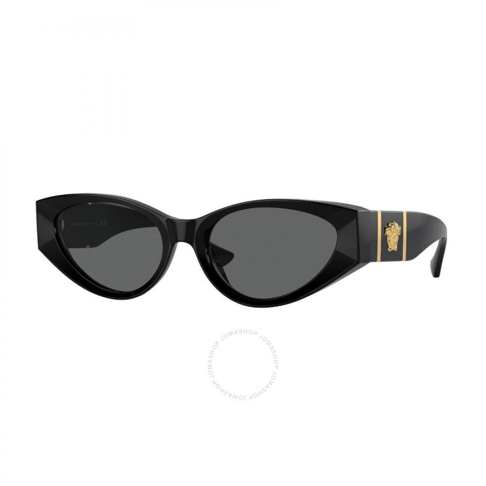 

Versace Dark Grey Cat Eye Ladies Sunglasses Ve4454 Gb1 87 55