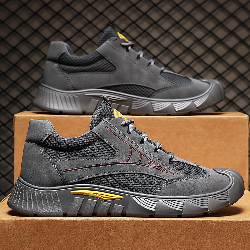 Summer New Outdoor Comfortable Versatile Wear-resistant Tooling Shoes Low-top Casual Men's Shoes Fashionable Men's Labor Insurance Shoes