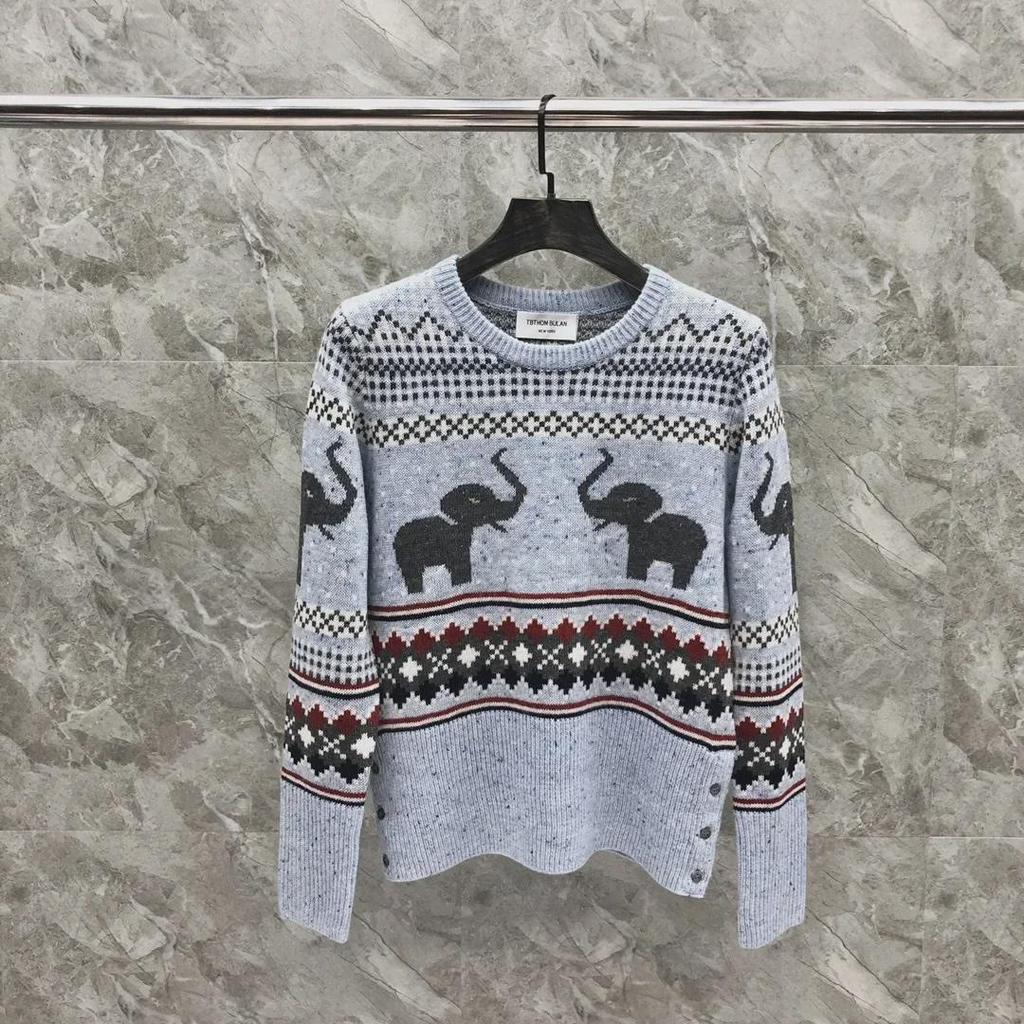 Unisex High-Quality Elephant Wool Sweater - Casual, Versatile, Trendy, Round-Neck for Autumn/Winter
