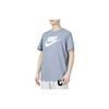 Nike Dopamine Logo Crew Neck Short Sleeve T-Shirt for Men Blue AR5005-493