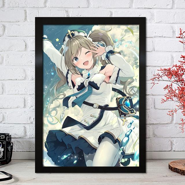 Genshin Impact Canvas Poster HD Game Character Painting Anime Girl Wall Art Print Dormitory Picture
