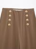 2025 Spring Women's European & American Style Fashion Casual Button-Front Long Pants