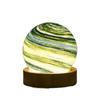 Luminous Glass Sphere 80MM LED Night Light USB Plug In Mini Planet Table Lamp Crystal Ball  Girls