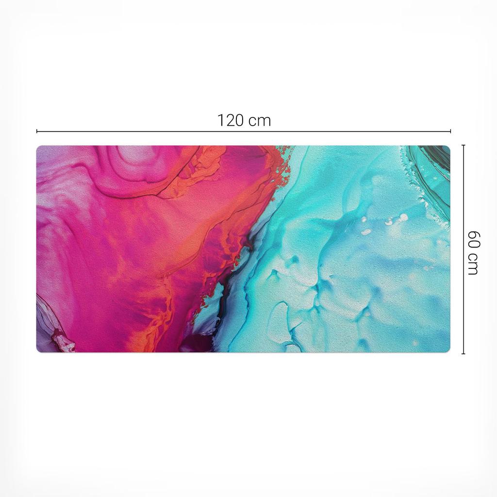 Protective Mat Desk Pad Table Tabletop Abstract Wave 120X60 Cm