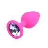 1PC Sexy Anal Plug Unisex Backyard G-spot Stimulating Silicone Butt Plug Booty Beads Crystal Jewelry Sex Toys Lover