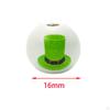 10 Pieces Round ST. Patrick’S Day Wooden Beads White Polished Wood Spacer for Jewelry
