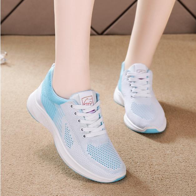 Summer Women's Shoes Breathable Flying Mesh Shoes Fashion Sports Shoes
