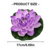 5Pcs Artificial Floating Foam Flower Large Realistic Water Lilies Plant For Pond Garden Tank Aquariums Water Decoration