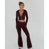 Autumn Y2K Sports Spice Girls Millennial Knitted Hooded High Waist Suit