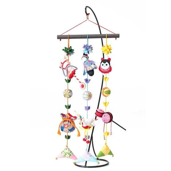 Panami Takagi Fiber Handicraft Kit Chirimen Hanging Decoration of Decoration for Boys "Kyoto "Thread Wishes" Three-strand LH-394"