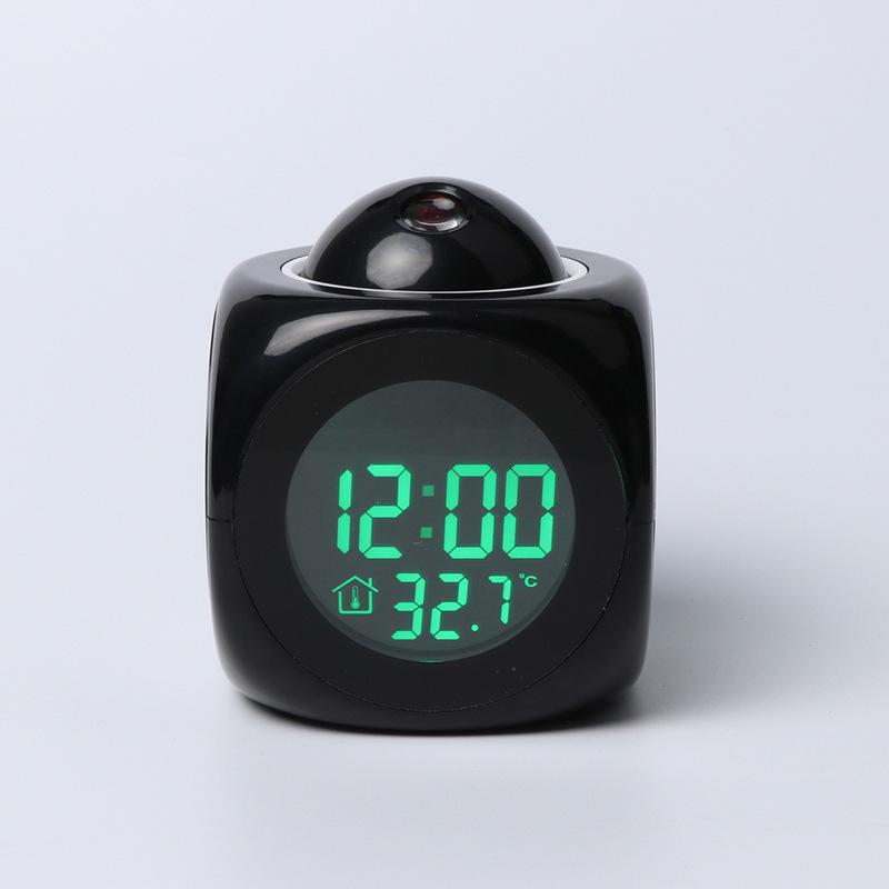 Multifunctional LED Projection Alarm Clock with English Voice Time Reporting for Bedroom