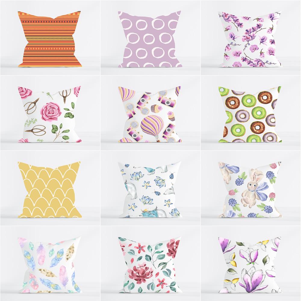 Buy Microfiber Throw Pillow Case Decorative Pillow Cover Pillowcase