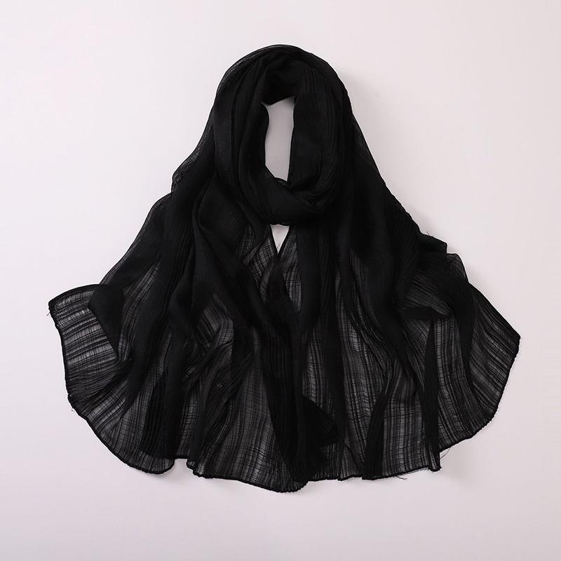 Ramadan Woman Muslim Hijabs Fashion Soft Long Scarf Shawl Plain Cotton Jersey Scarves Turban Spring Lady Wrap Shawls Headband