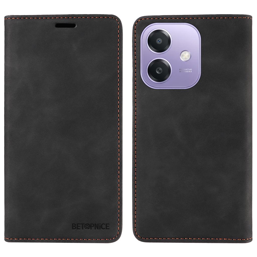 BETOPNICE 003 For Oppo A5x 5G/A3x 4G/A3x 5G (India) Wallet Case Leather Phone Cover with Stand