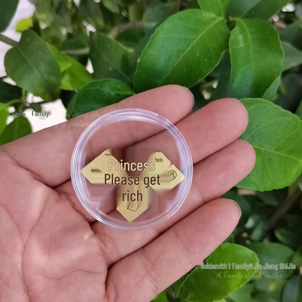 999 Guldfolie Mobilklistermärke - Inflödande Rikedom, Välståndsguden Födelsedagspresent