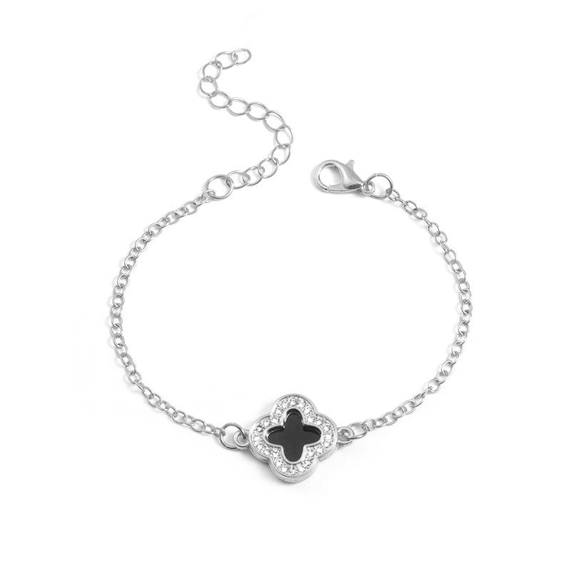 

Женский бриллиантовый браслет «Четырехлистный клевер» - Японский, Корейский, Европейский и Американский стили