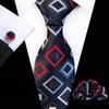 Plaid Men's Tie, Pocket Square & Cufflinks Set (3-Piece) 2025
