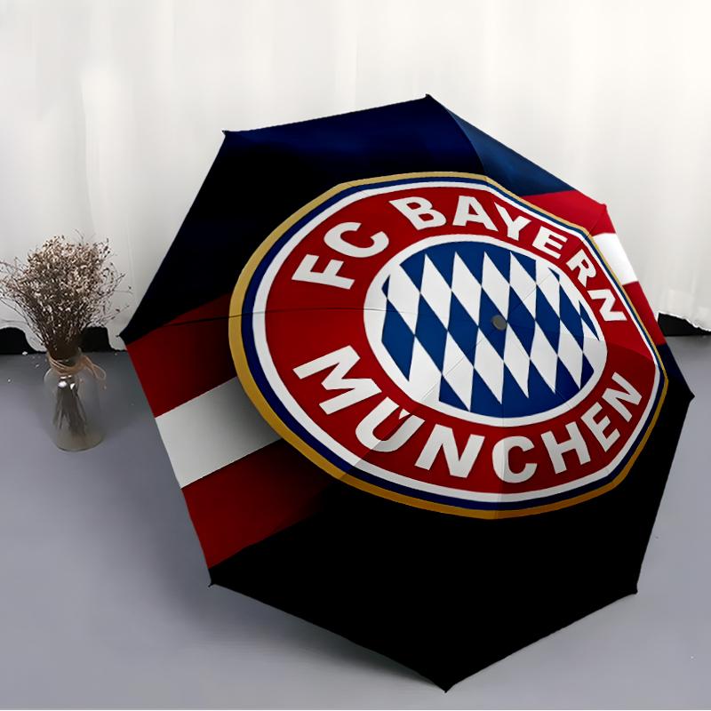 1pc B-Bayern Munich (4) Umbrella, Sun Protection, And UV Shielding. It Has Eight Sturdy Ribs for Outdoor Use And Perfect As a Holiday Gift