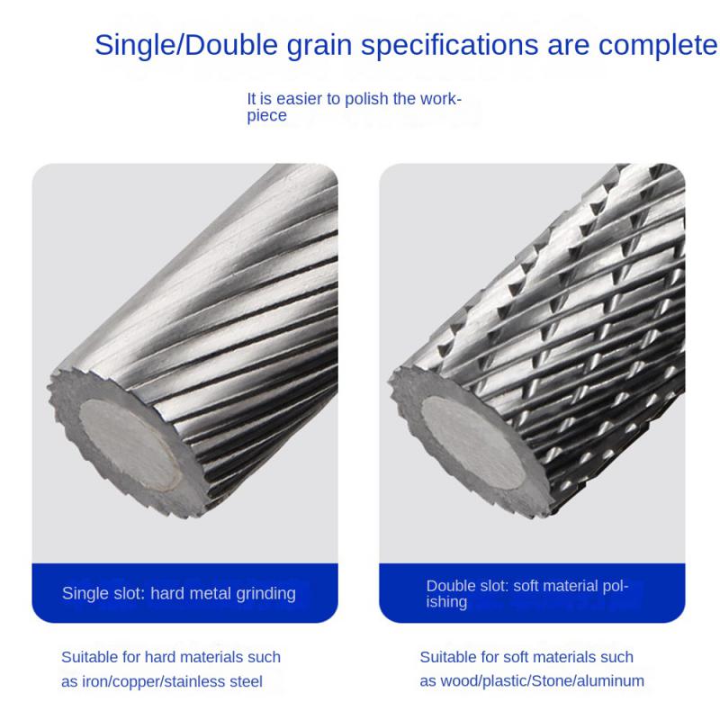 3*6mm Tažení kovu Frézka z tvrdokovu Rotační nástroj Fréza CNC Gravírování Brusné nástroje Kovové obrábění Frézování Leštění