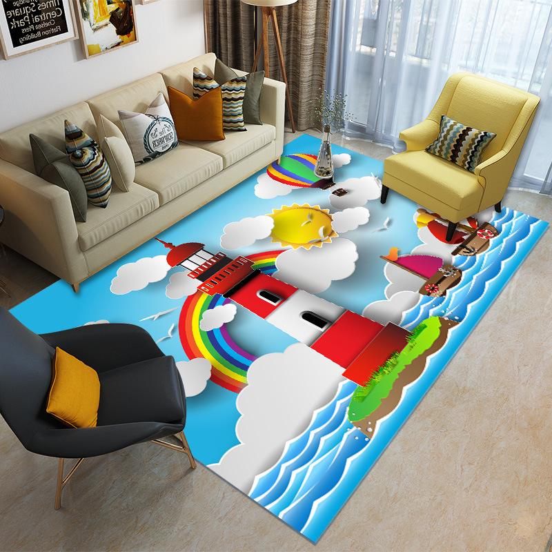 Living Room Fully Paved Home Bathroom Bedroom Non-slip Door Carpet New Cartoon Cute Carpet Floor Mat