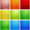MaxGrain 6x6 Inch Rainbow Transparent Textured Stained Glass Sheets Colored Cathedral Glass Packs, 8 Sheets Variety Bright Colors