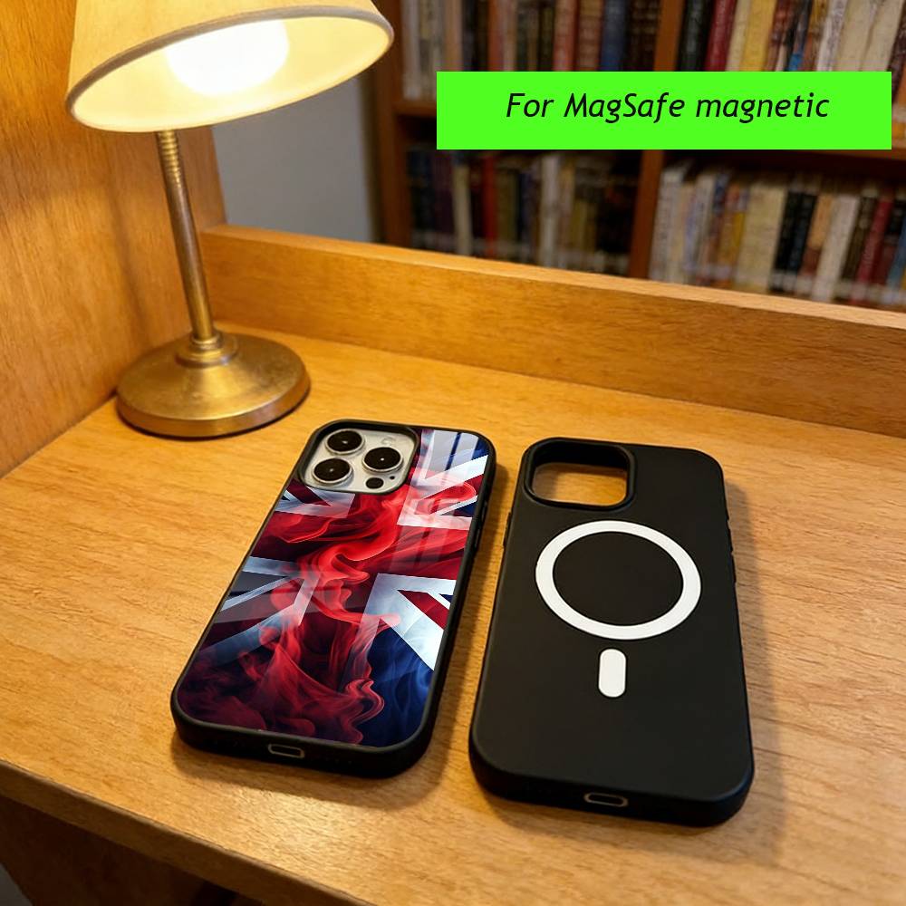The Union Jack Phone Case For iPhone17,16,15,14,13,12,11 Plus,Pro Magnetic with Magsafe Wireless Charging