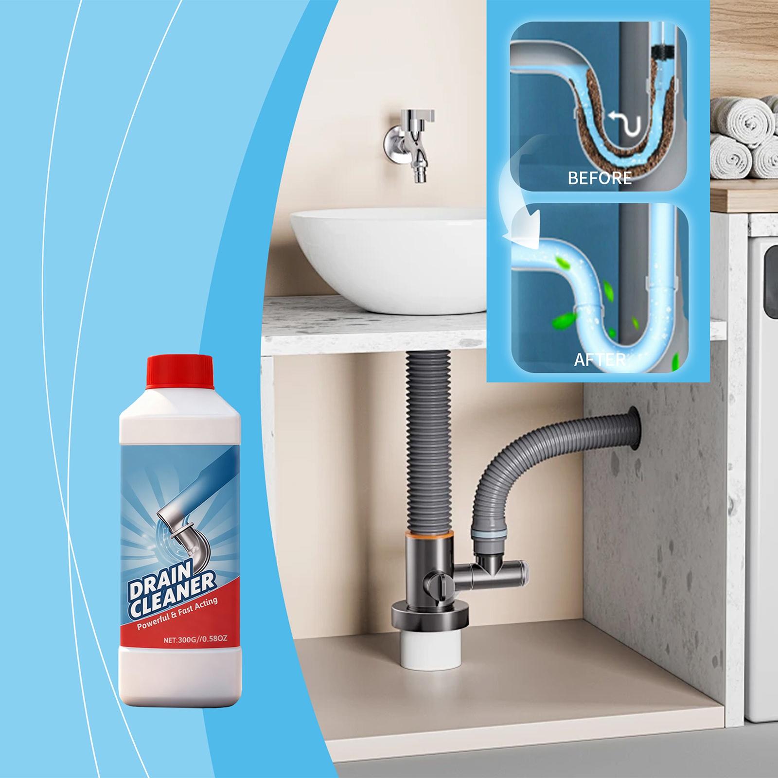 

Cleaning Agent Hair And Oil Residue From Drains And Effectively Cleans Various Scenarios Of Clogged,300ML One Size