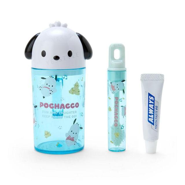 

Sanrio - Pochacco Toothbrush & Cup Set 3 pcs