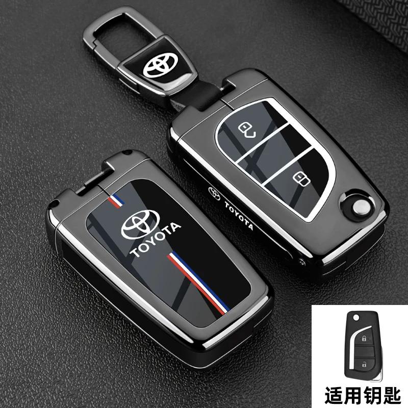 Car Key Case Fob Cover For Toyota Auris Corolla Avensis Verso Yaris Aygo Scion TC IM Camry RAV4 Forturner Car Accessories