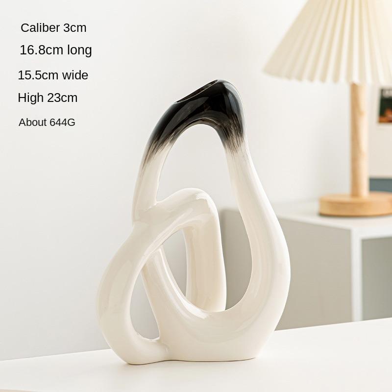 Modern Creative Special-shaped Vase Ceramic Living Room Entrance Wine Cabinet Decoration Home Creative Nordic Decorative Pieces