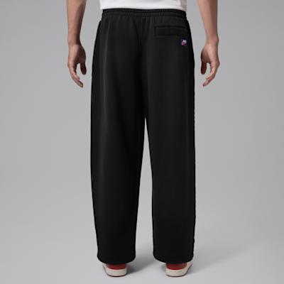 Jordan Flight Fleece Knitted Sweatpants Men's Black/University Red