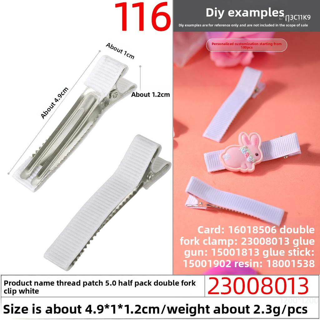 Thickened Duckbill Clips Fabric Hair Clips Edge ClipsHandcrafted Hair Accessory Materials Hair Accessory Accessories