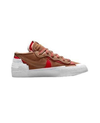 Nike Sacai Blazer Low x Sacai British Tan Brown Tan Red Casual DD1877-200