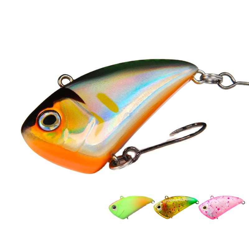 Full Swimming Layer Vib Sinking Vibration Lure Single Hook Fishing Lure With Noise Rattle for Bass and Culter