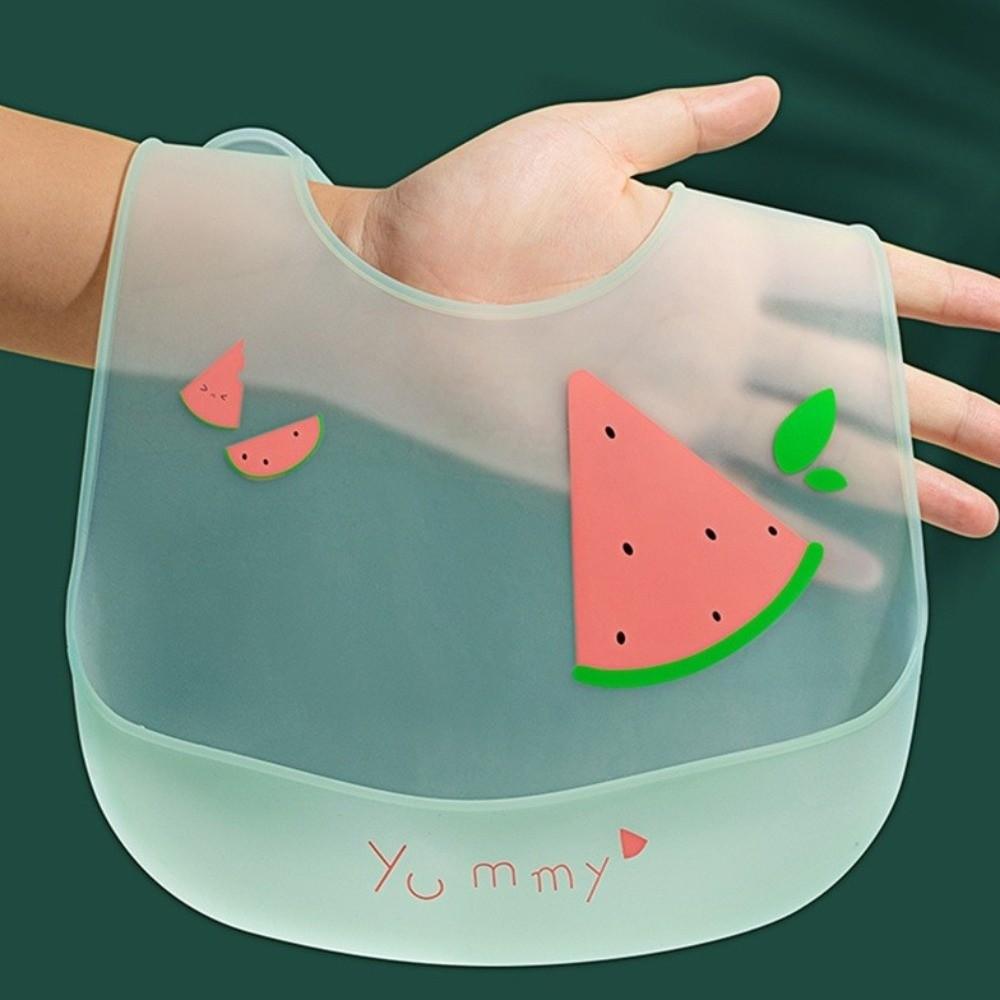 Waterproof Baby Bibs Soft Silicone Baby Feeding Stuff Portable Kids Feeding Bib