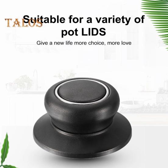 2Pcs Pot Lid Knobs Set Universal Universal Pot Lid Top Replacement Knob for Casserole Glass Pot Lid Heat Resistant Anti-Slip Grip Easy Installation