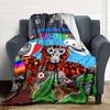 Custom Name Monkey Name Collage Party Blanket For Couch Bed Plush Cozy Fuzzy Blanket Super Soft Warm Blankets For Fall And Winter 091697