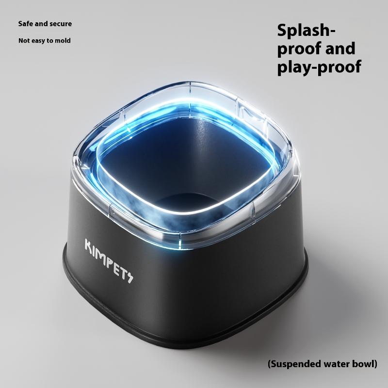 Pet Non Wetting Mouth Dustproof Suspended Slow Drinking Water Bowl 2000Ml Large Capacity Pet Puppy Kitten Drinking Dispenser
