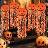 Pumpkin Paper Lanterns, Front Door Hanging Decor for Home Party Festival, Reusable Halloween Party Supplies Props