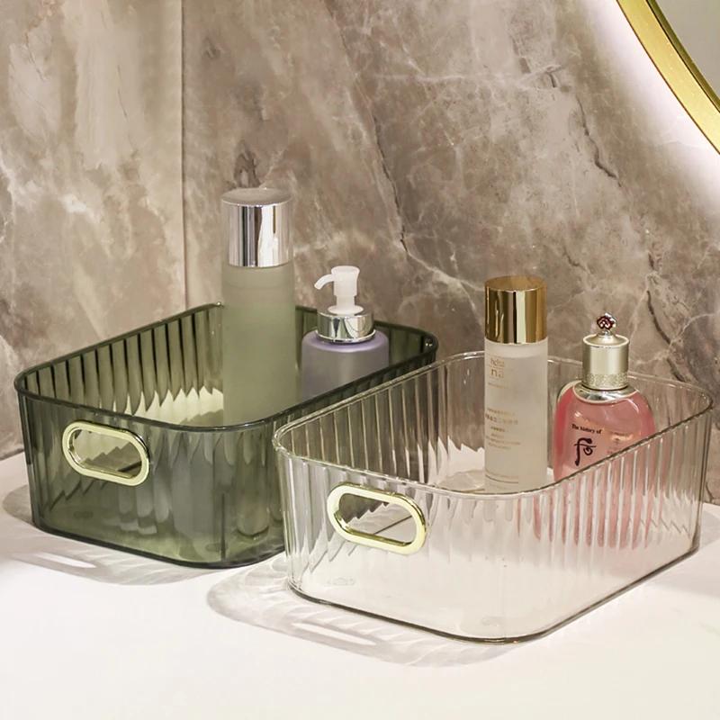 Akrylové organizéry Svačiny Koupelnový organizér Obdélníkový úložný prostor Make-up nepořádek Ložnice Kosmetika Obývací pokoj Organizér na make-up