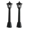 2Pcs Doll House Lamp Simple Lovely Smooth Dollhouse Lawn Light for Entertainment