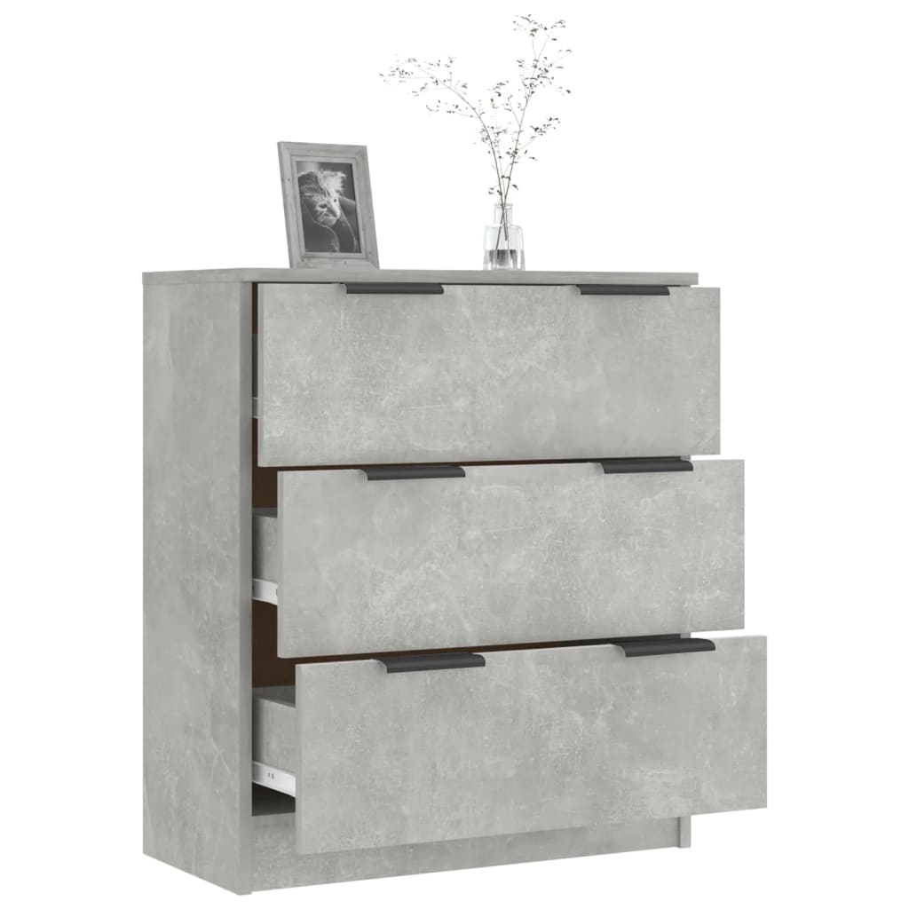 Sideboard Concrete Gray 60 x 30 x 70 cm Particleboard