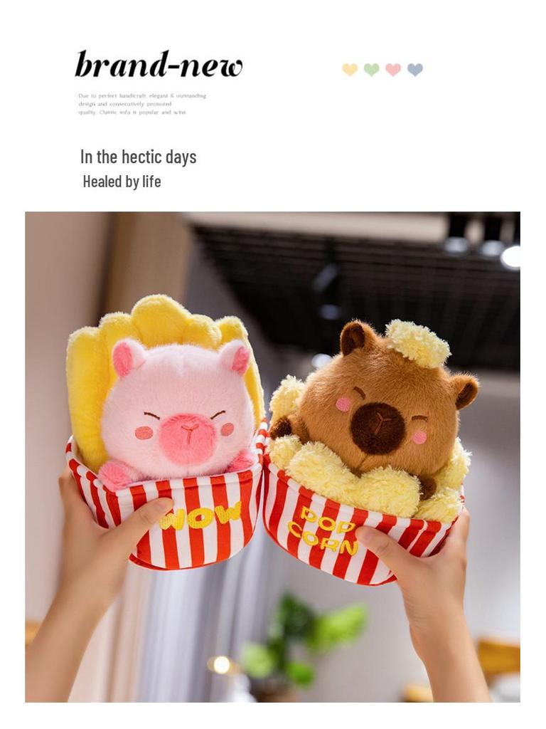 Lotus Meditation Capybara Plush Pillow - Cute Buddhist Toy Gift for Office Workers