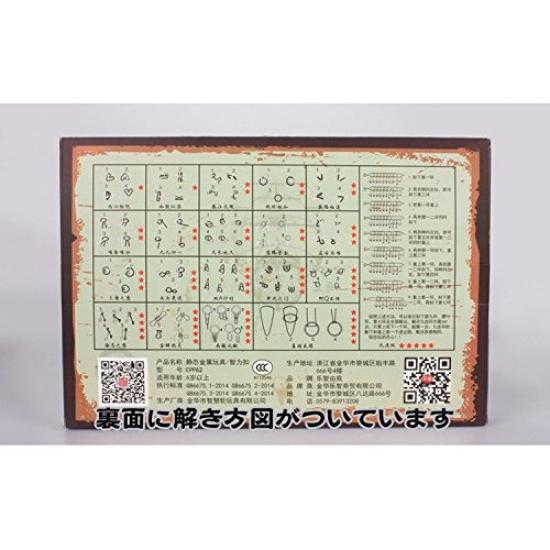 20-teiliges Puzzle-Ringe-Set: Antike Chinesische Rätselringe, Fordere dich selbst mit neun Ringen heraus, Metallene Chinesische Ringe, Spaß für Anfänger und Fortgeschrittene