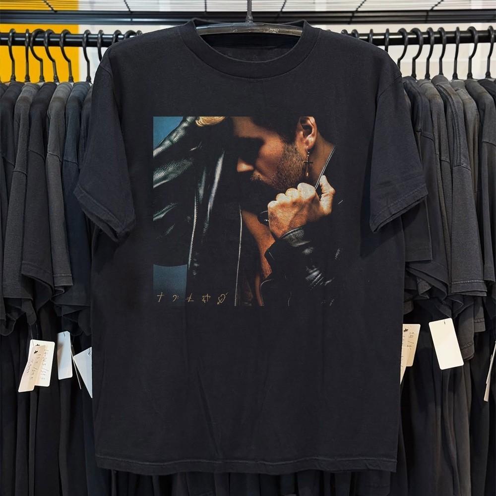 NEW! George Michael Faith album Unisex Black T-shirt Size S-5XL M