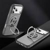 Coque avec Anneau 360° - BOOLING - pour iPhone 17 Pro - Hybride avec Anneau Magnétique Rotatif - Gris