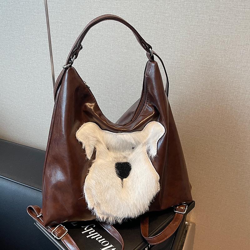 Niedliche Cartoon Tragetasche mit großem Fassungsvermögen für Damen Herbst und Winter Neu Koreanischer Stil Ins Mode Rucksack Lässige Damentasche