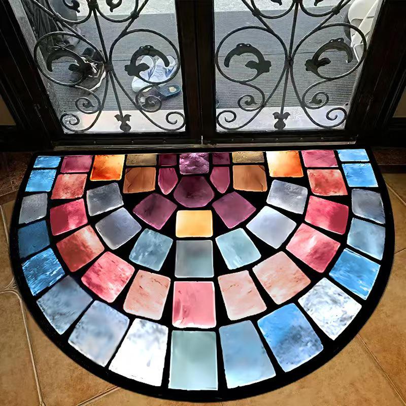 Retro American Style Floor Mats – Durable, Dirt-Resistant, Easy-Care Entrance Porch Rugs